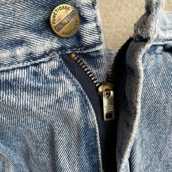 🔥VTG Palmetto’s Acid Wash Tapered Leg High Waist Crease Mom’s Jeans Waist 28” - Picture 10 of 16